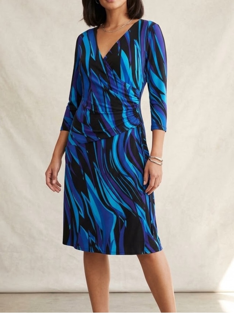 Jones Studio Crossover Dress